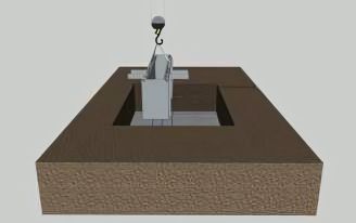 4- Le fasi di Realizzazione - Global Steel - Posa della fossa e bloccaggio del fondo